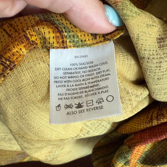 90s Vintage PENDLETON | Men's Silk Travel Print Hawaiian Aloha Shirt Extra Large - Picture 7 of 7